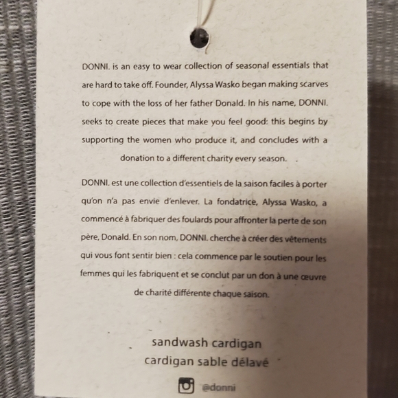 DONNI. | RIB SWEATER COAT - Picture 7 of 8